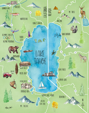 New Lake Tahoe Map